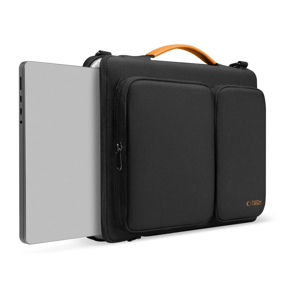 Τσάντα Tech-Protect Defender για Laptop 15-16 Μαύρη/Πορτοκαλί - Image 3