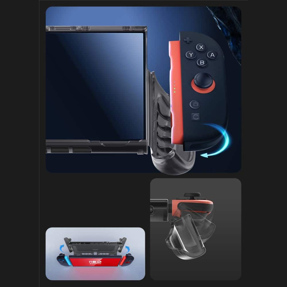 Θήκη SUPCASE Crystal για Nintendo Switch 2 Frost Black - Image 3