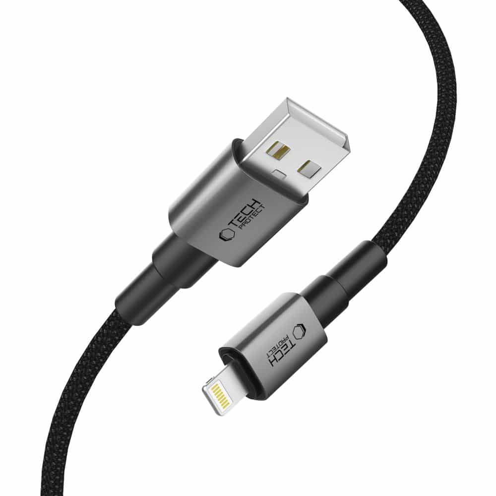 ΚΑΛΩΔΙΟ TECH-PROTECT ULTRABOOST DNA LIGHTNING 12W / 3A 25CM ΣΙΔΕΡΟ ΓΚΡΙ - Image 3