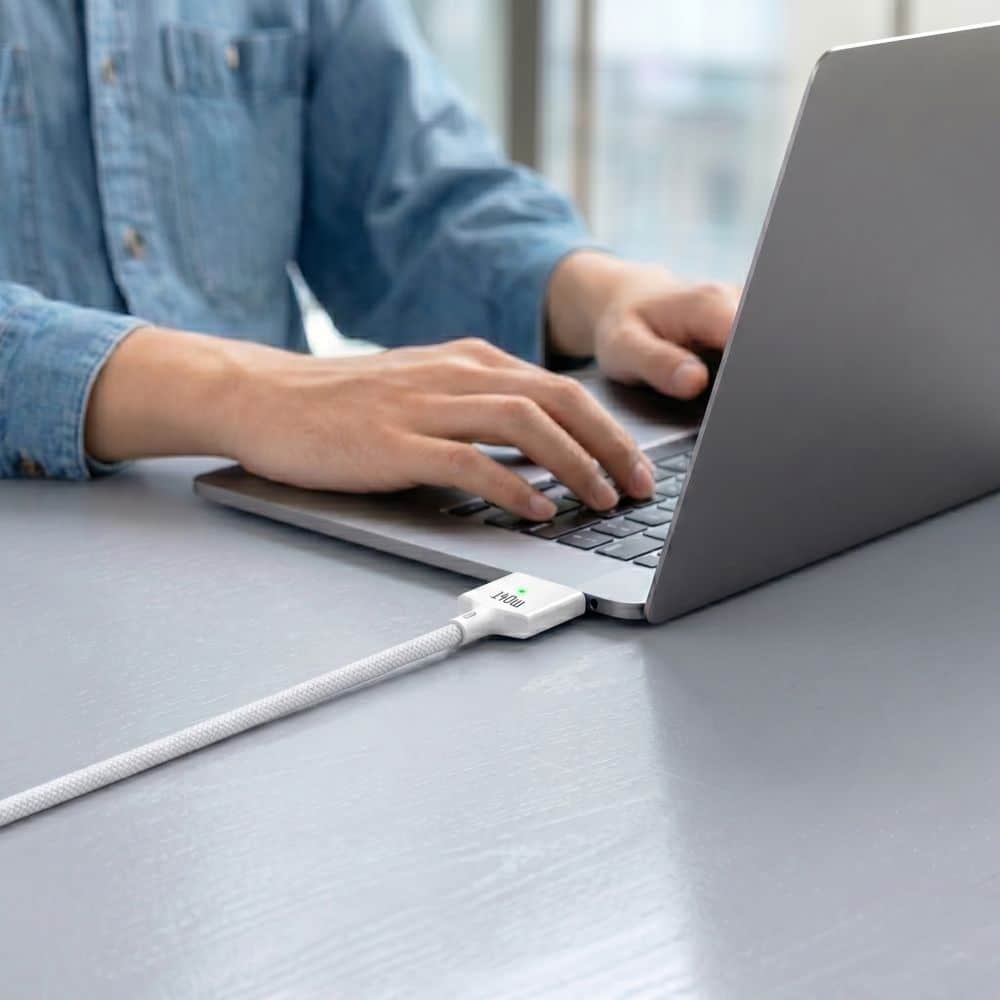 TECH-PROTECT MMC01 ULTRABOOST ΜΑΓΝΗΤΙΚΟ ΚΑΛΩΔΙΟ MACBOOK TYPE-C ΣΕ MAGSAFE 3 140W 200CM ΛΕΥΚΟ - Image 4