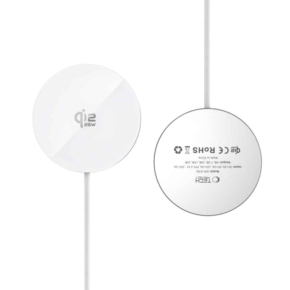 ΑΣΥΡΜΑΤΟΣ ΦΟΡΤΙΣΤΗΣ TECH-PROTECT A50 ΜΑΓΝΗΤΙΚΟΣ MAGSAFE 25W QI2.2 ΛΕΥΚΟΣ - Image 4
