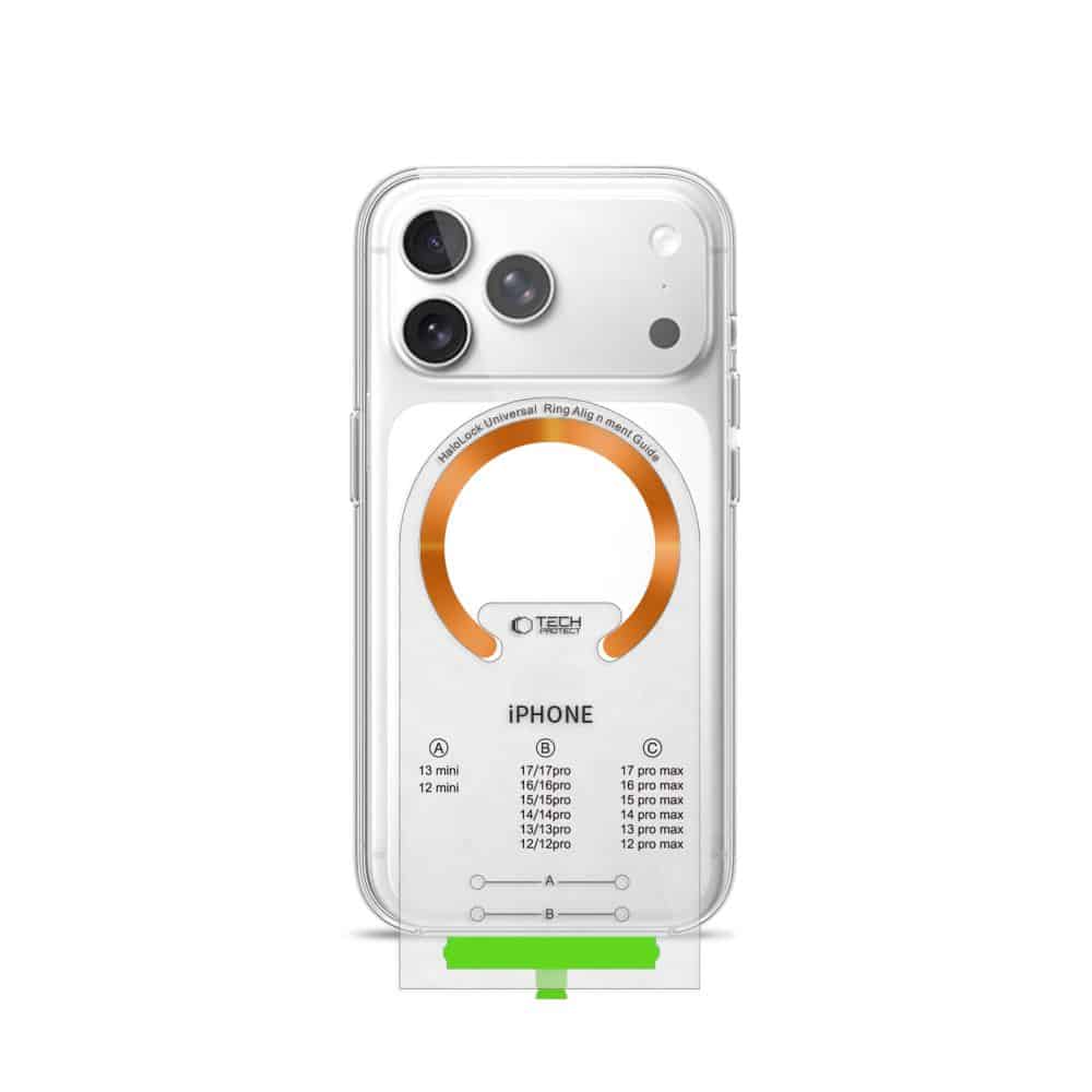 Tech-Protect MMP-210 Μαγνητικός Δαχτυλίδι Ασφαλείας MagSafe σε Συσκευασία 2 Τεμαχίων Μαύρο & Cosmic Πορτοκαλί - Image 4