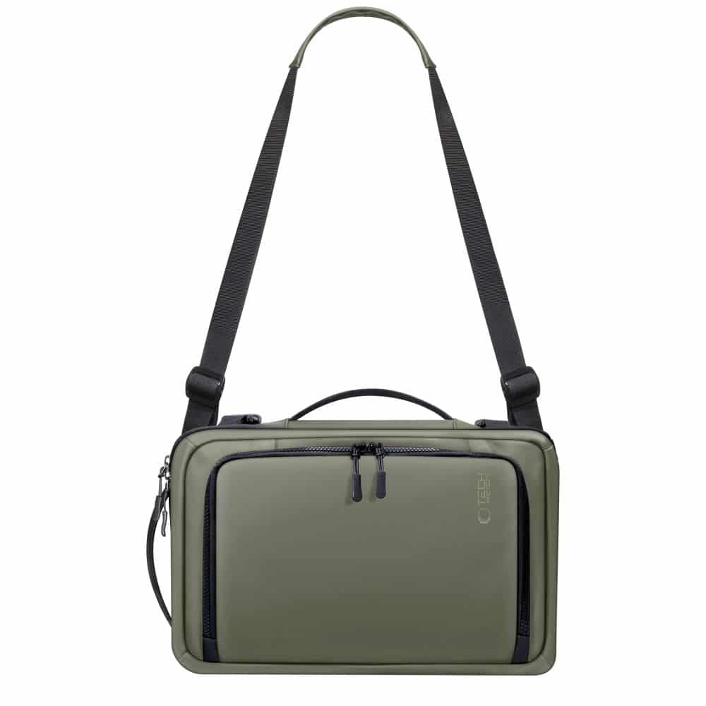 TECH-PROTECT DEFENDER S50 ΣΑΚΙΔΙΟ ΠΛΑΤΗΣ ΤΑΞΙΔΙΟΥ ΓΙΑ LAPTOP RYANAIR & WIZZAIR 20L 40x20x25 ΛΑΔΙ ΠΡΑΣΙΝΟ - Image 4