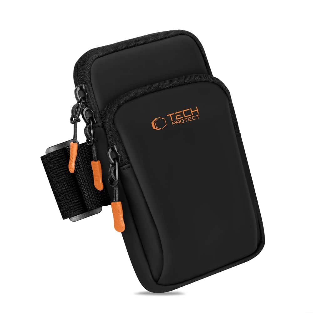 TECH-PROTECT M7 UNIVERSAL SPORT ΤΣΑΝΤΑΚΙ ΜΠΡΑΤΣΟΥ ΜΑΥΡΟ/ΠΟΡΤΟΚΑΛΙ - Image 4