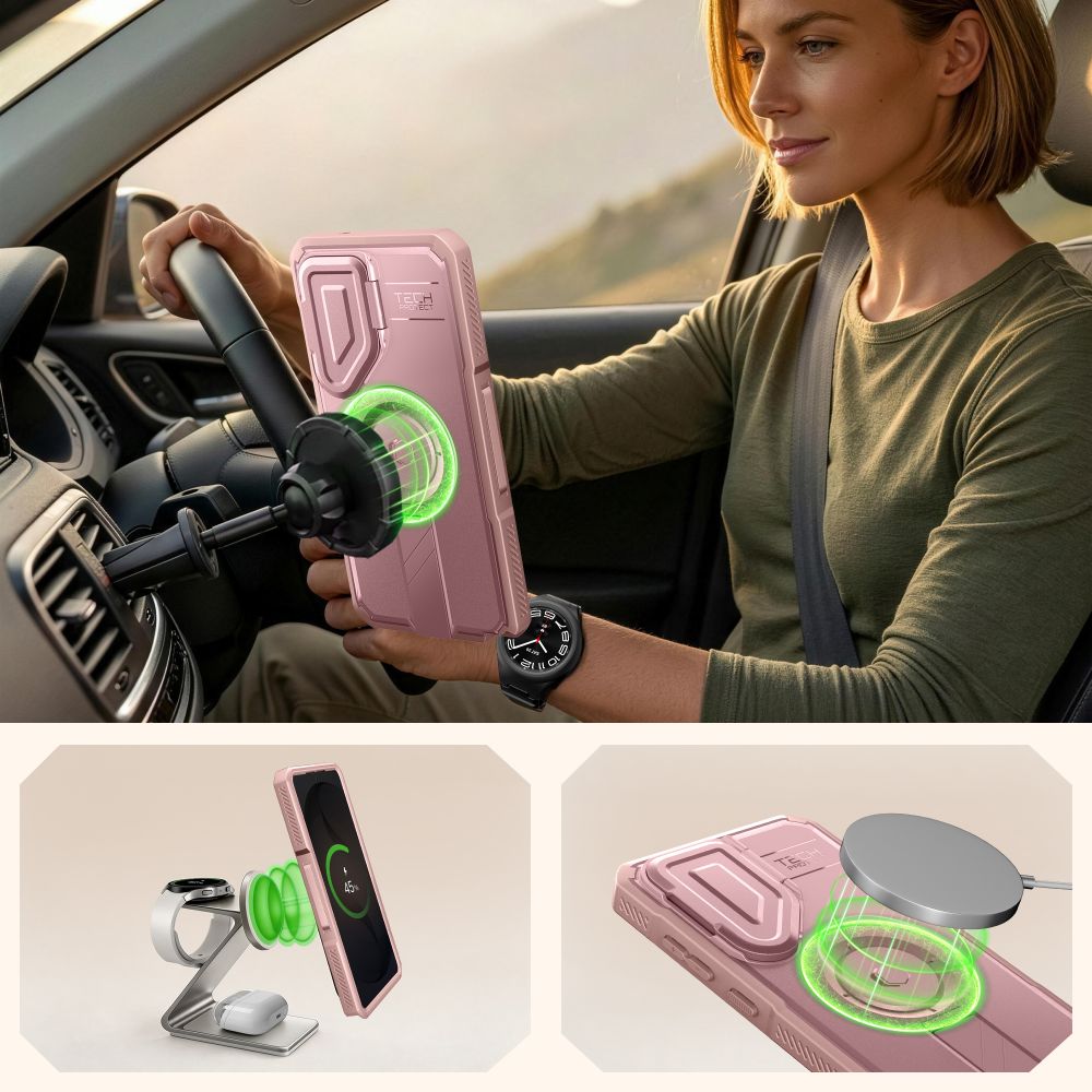 TECH-PROTECT KEVLAR MAGSAFE - θήκη για Samsung Galaxy S26 Ultra - Ροζ - Image 4