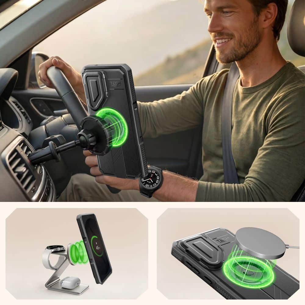 TECH-PROTECT Kevlar MagSafe - θήκη για Samsung Galaxy S26 Ultra - Μαύρο - Image 4