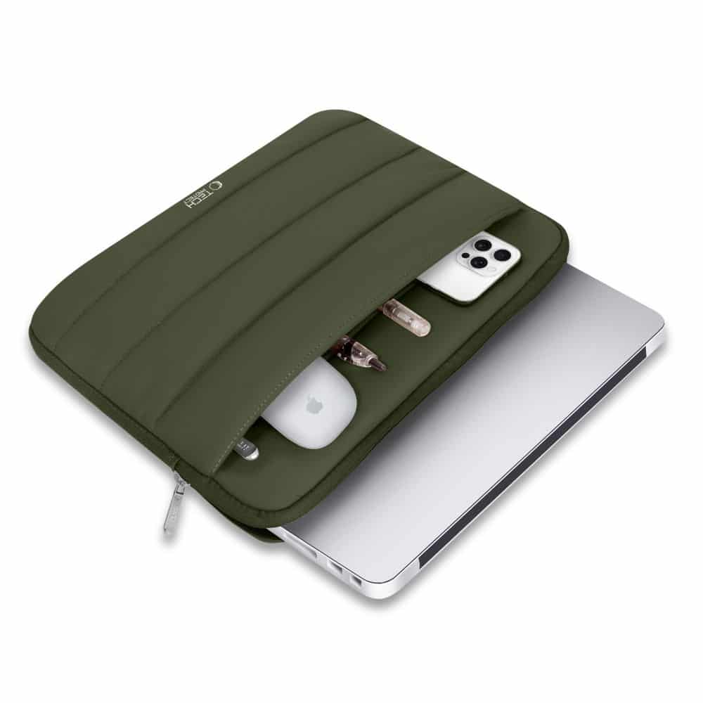 TECH-PROTECT FLUFFY LAPTOP 13-14 ΠΡΑΣΙΝΟ ARMY - Image 4