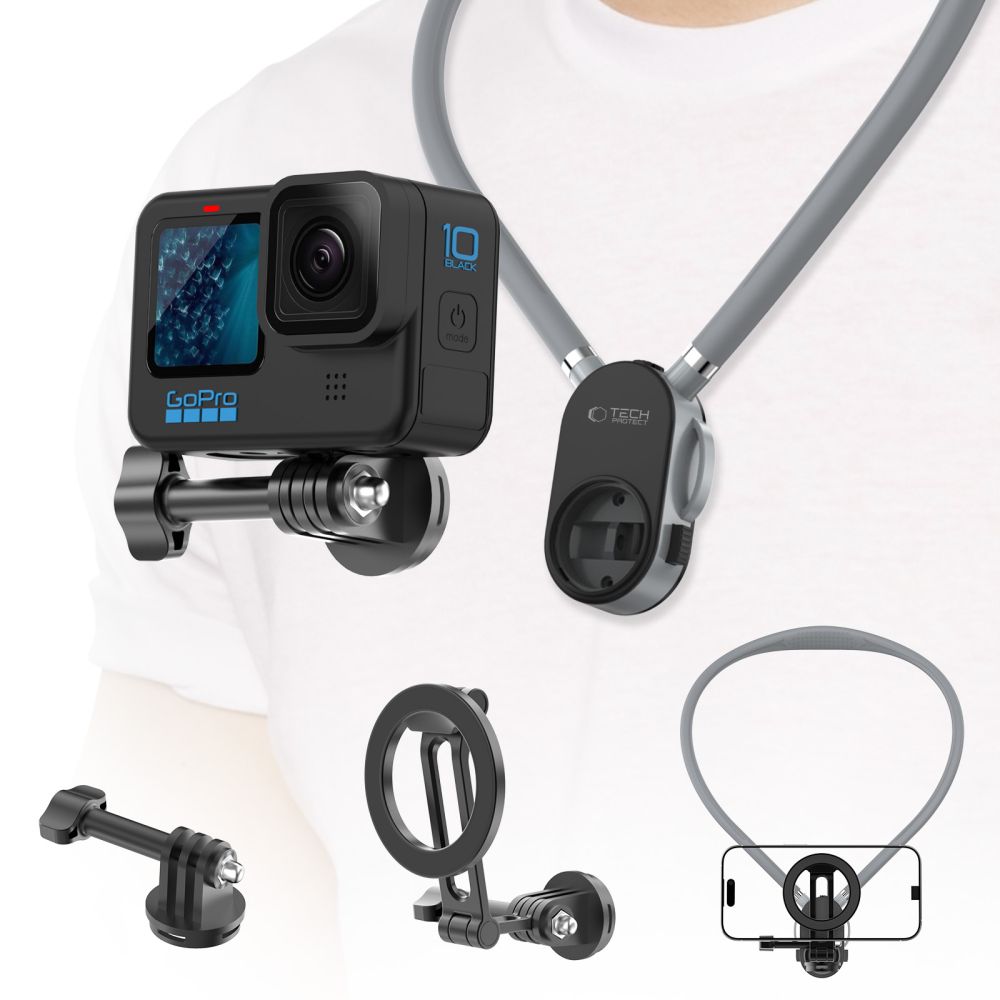 TECH-PROTECT AC200 ΜΑΓΝΗΤΙΚΗ ΘΗΚΗ MAGSAFE & GOPRO & DJI ΓΙΑ ΛΑΙΜΟ, ΓΚΡΙ - Image 4