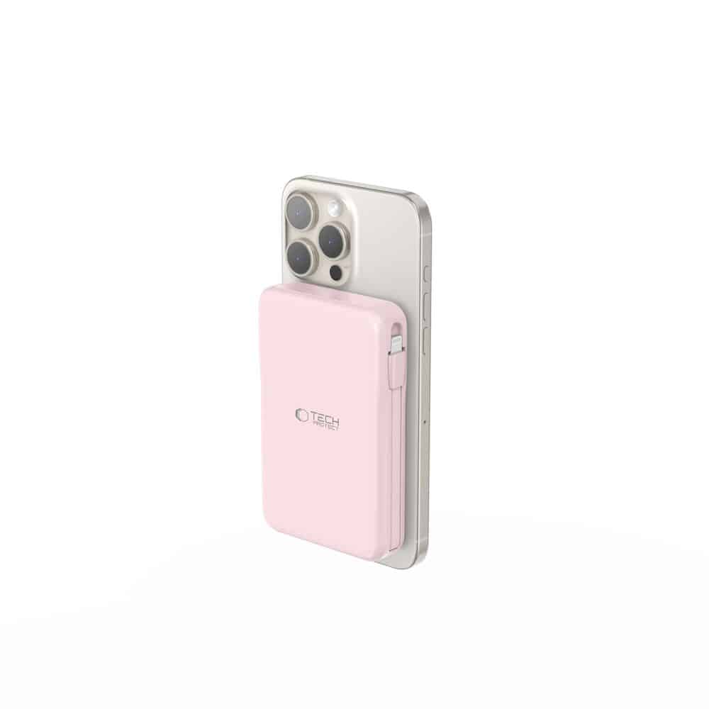 TECH-PROTECT PB31 LIFEMAG MAGSAFE POWER BANK 10000MAH ΡΟΖ - Image 4