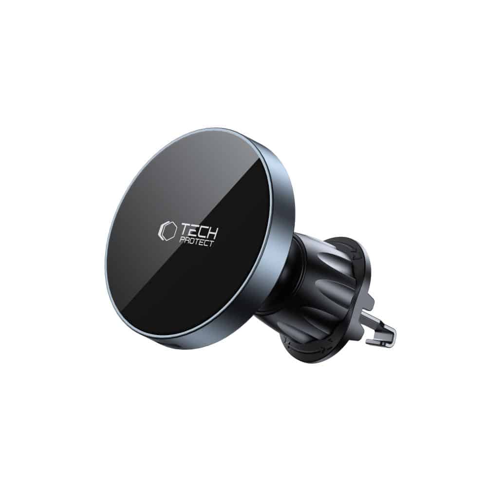 Tech-Protect MM15W-V5 Μαγνητική βάση για CD & αεραγωγό, Ασύρματος φορτιστής 15W Μαύρο/Μαύρο - Image 4