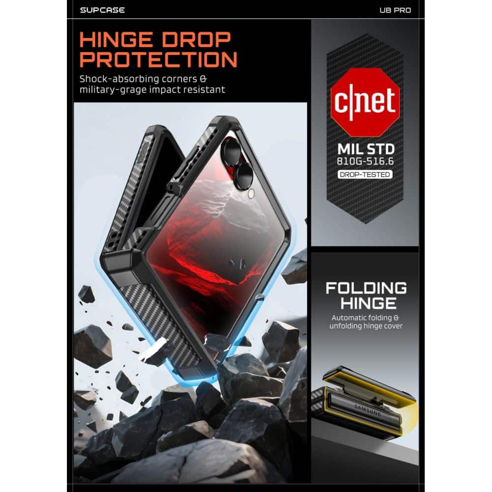 SUPCASE UNICORN BEETLE PRO GALAXY Z FLIP 8 ΜΑΥΡΟ - Image 4