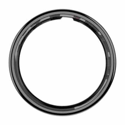 Smart ring Colmi R12 μαύρο από ανοξείδωτο ατσάλι, διαμέτρου 22,4 mm