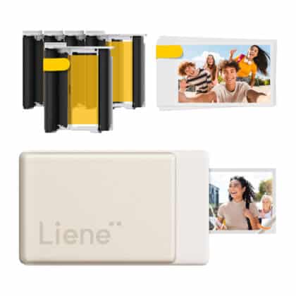 Σετ φορητού εκτυπωτή φωτογραφιών Liene Pearl N200 Pro 2x3" (Χρυσό)