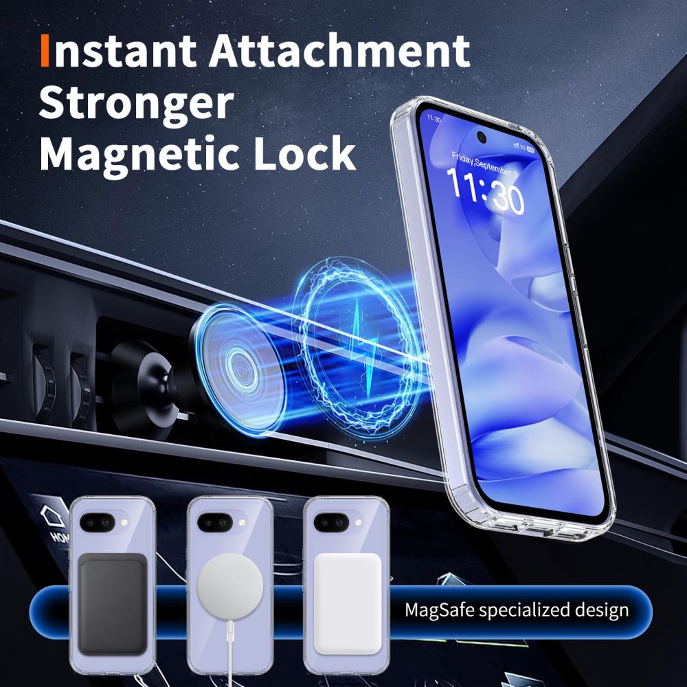 TECH-PROTECT FlexAir Hybrid MagSafe - θήκη για Google Pixel 10a - Διάφανο - Image 5