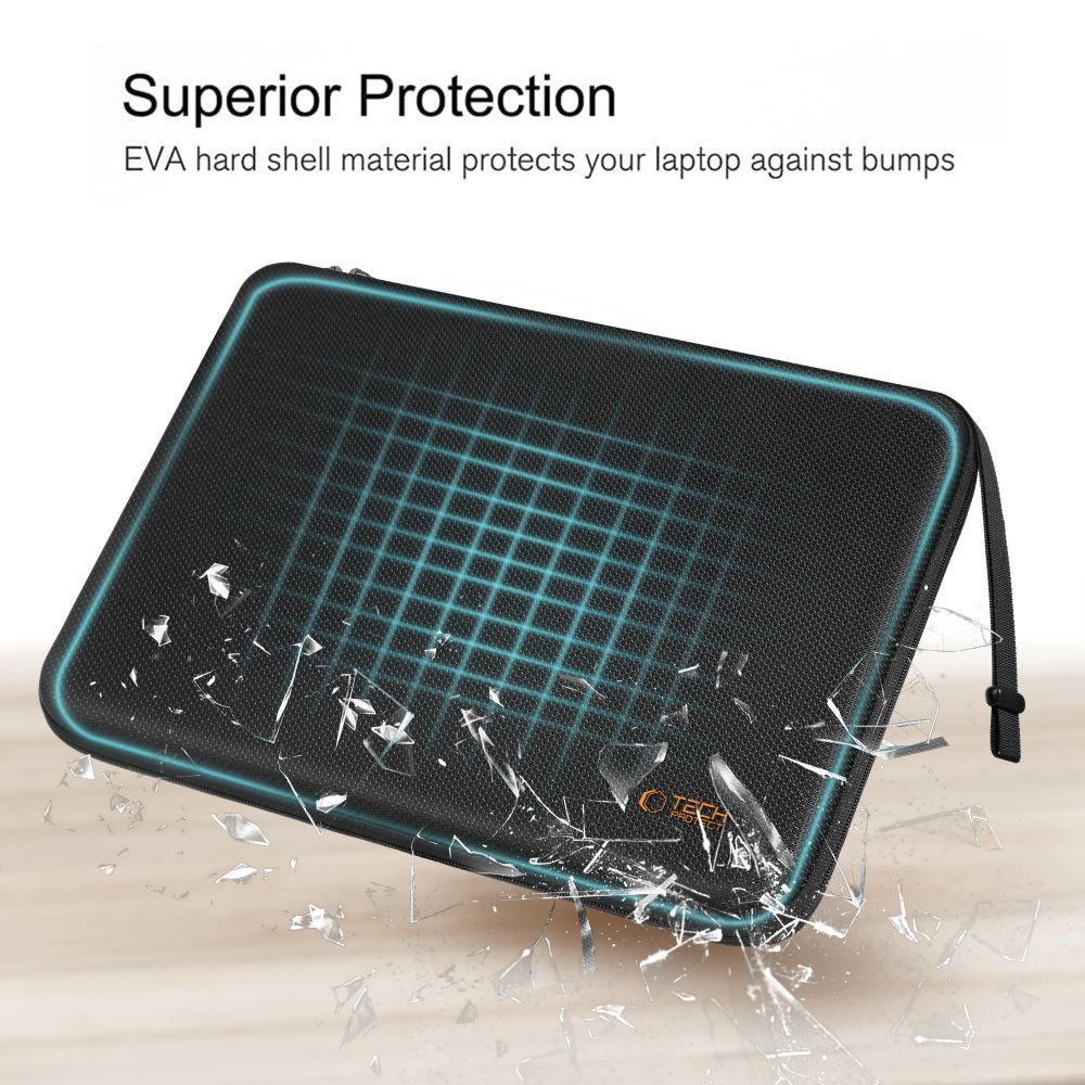 TECH-PROTECT ΣΚΛΗΡΗ ΘΗΚΗ LAPTOP 13-14 ΜΑΥΡΟ/ΠΟΡΤΟΚΑΛΙ - Image 5
