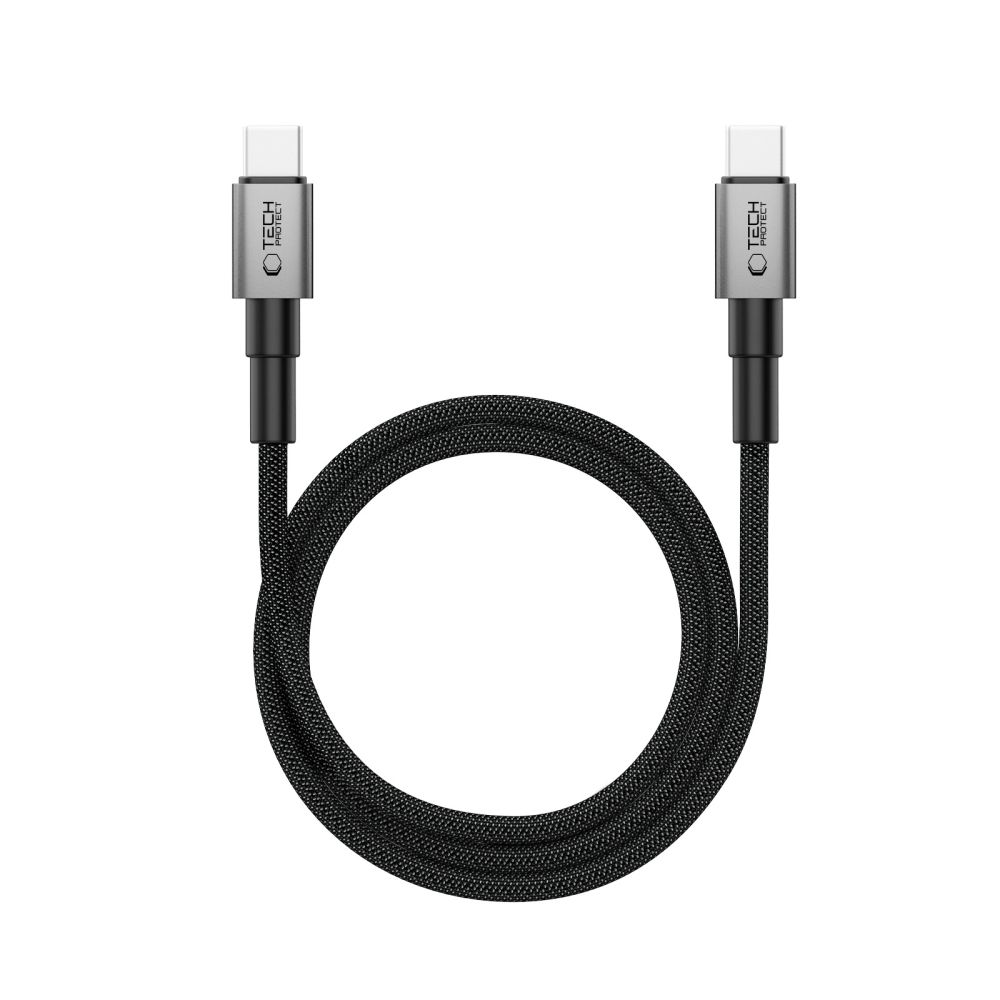 Καλώδιο Tech-Protect UltraBoost DNA MagTwist Type-C PD 100W / 5A 100cm Γκρι Σίδερου - Image 2