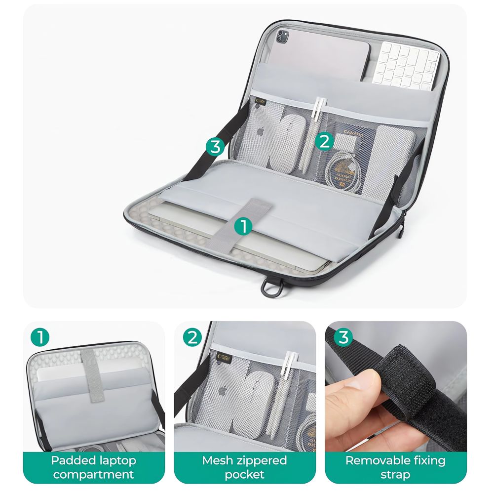 TECH-PROTECT RANGER-X TACTICAL LAPTOP 13-14 ΜΑΥΡΟ - Image 5