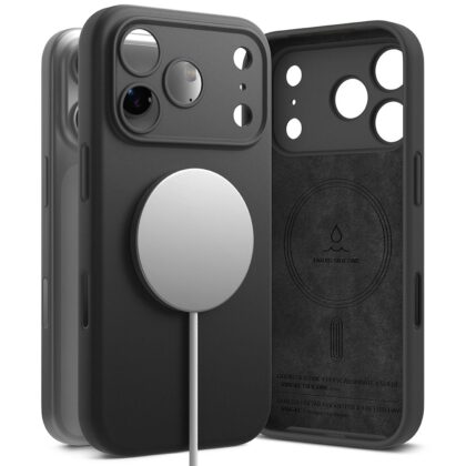 Ringke SILICONE MAGNETIC MAGSAFE - θήκη για Apple iPhone 17 Pro - Μαύρο