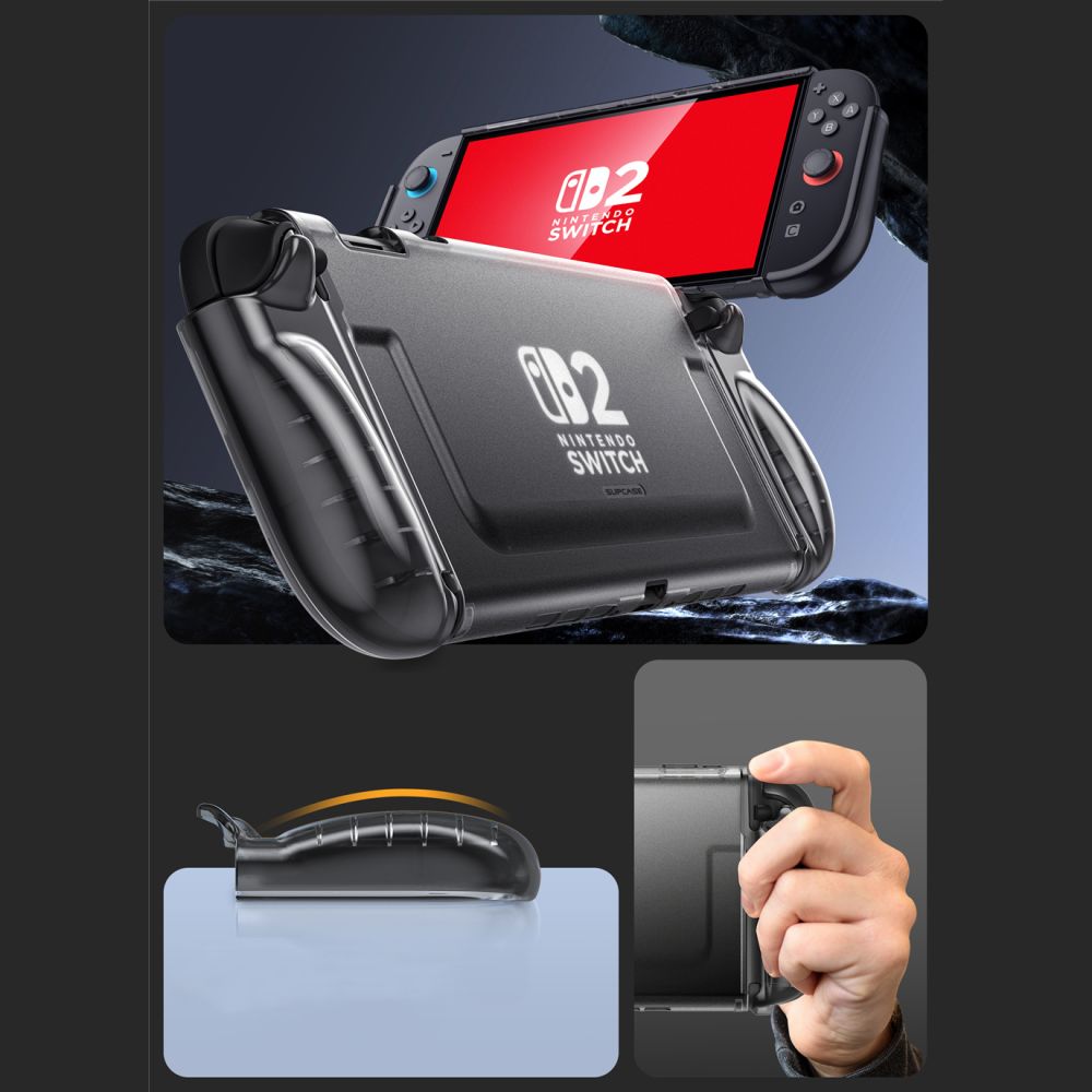 Θήκη SUPCASE Crystal για Nintendo Switch 2 Frost Black - Image 5