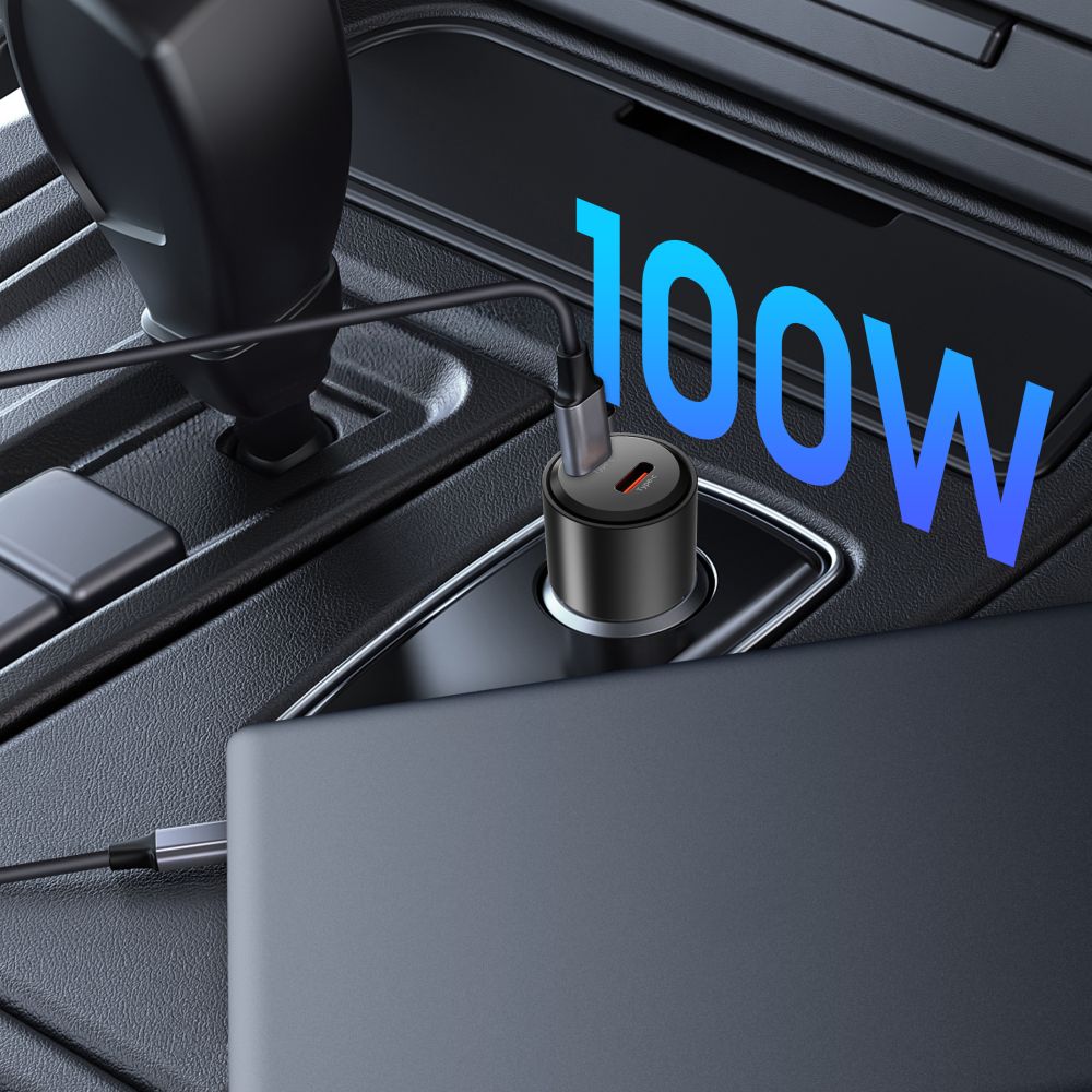 Φορτιστής αυτοκινήτου Tech-Protect CC03 2 θυρών PD 100W μαύρος - Image 5