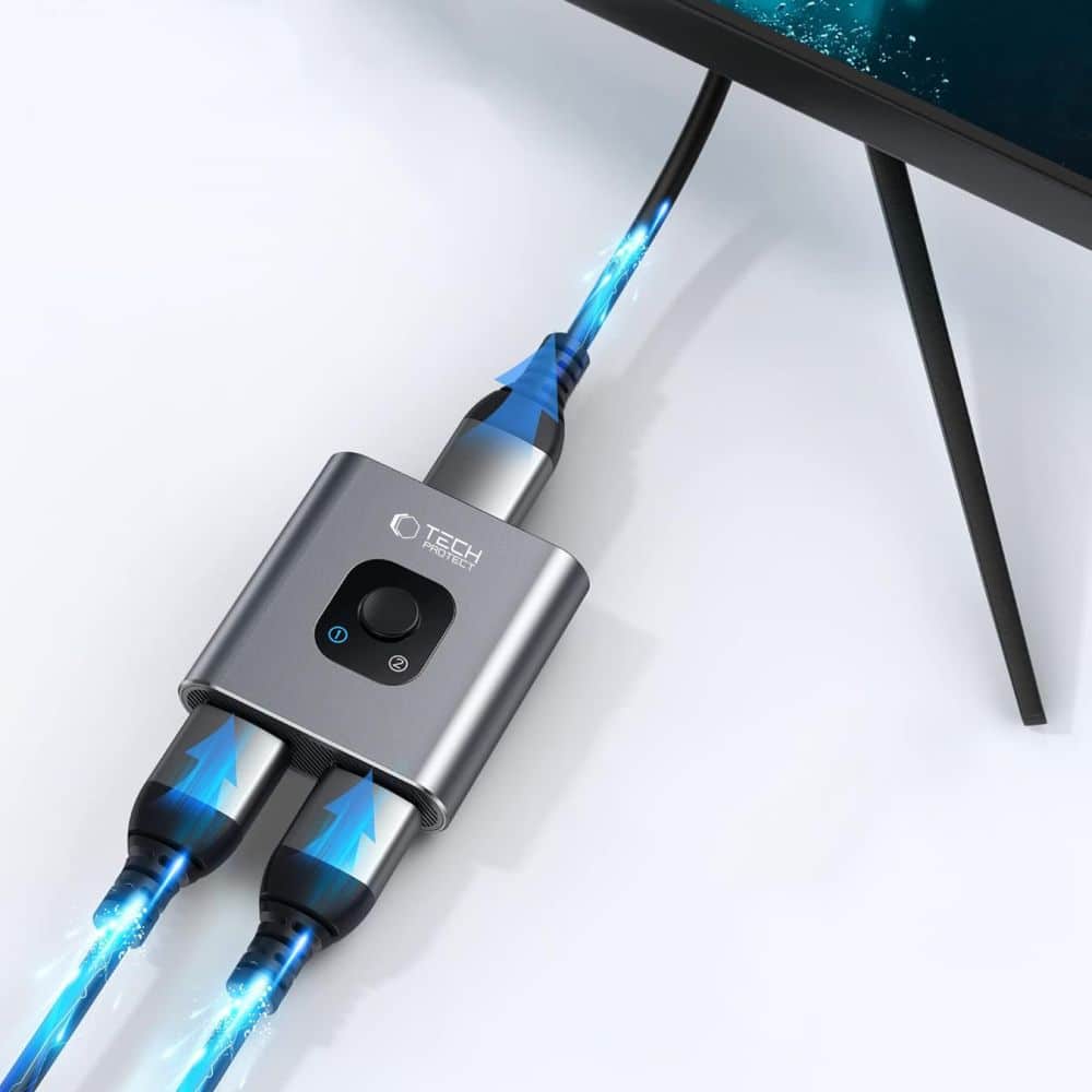 TECH-PROTECT HB07 ΑΝΤΑΠΤΟΡΑΣ 2ΣΕ1 HDMI 4K 60HZ ΧΩΡΙΚΟΥ ΓΚΡΙ - Image 5
