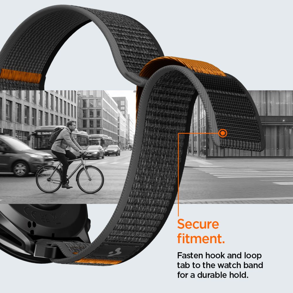 Ρολόι Spigen Athlex Air Garmin Quickfit 22 mm Active Μαύρο/Πορτοκαλί - Image 5
