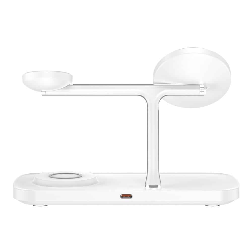 Tech-Protect QI15W-A45 3σε1 Μαγνητικός Ασύρματος Φορτιστής MagSafe Λευκός - Image 5