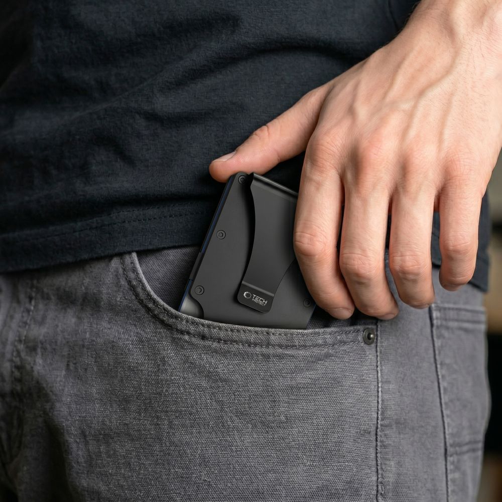 Πορτοφόλι με κάρτα RFID TECH-PROTECT THORN, μαύρο - Image 5