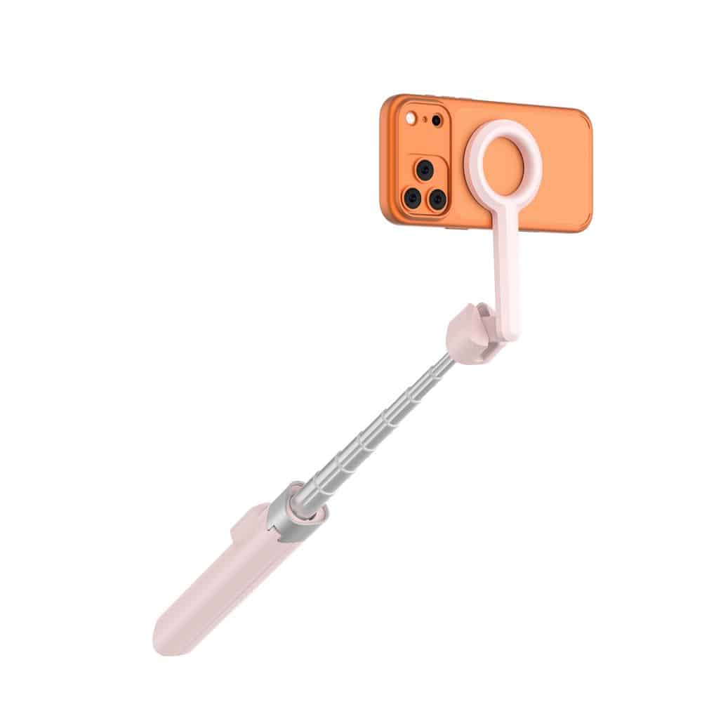 TECH-PROTECT L10S MAGSAFE BLUETOOTH SELFIE STICK ΤΡΙΠΟΔΟ ΡΟΖ/ΓΚΡΙ - Image 5