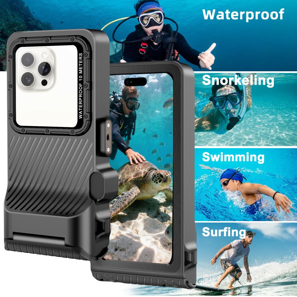 Αδιάβροχη Θήκη Tech-Protect IPX8 Pro για Καταδύσεις Universal Γκρι/Μαύρο - Image 6