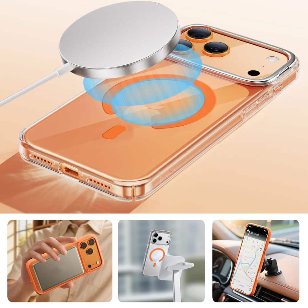Tech-Protect MMP-200 Μαγνητικός Δακτύλιος Ασφαλείας MagSafe Cosmic Πορτοκαλί - Image 6
