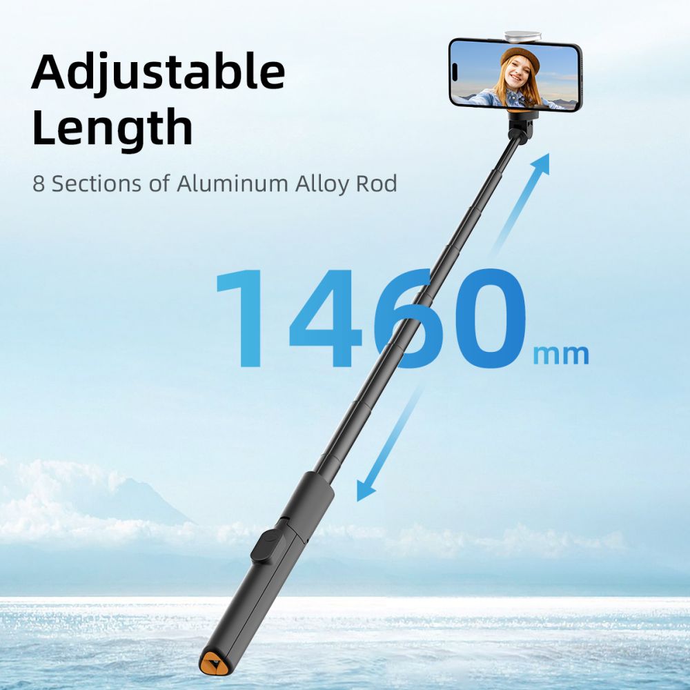 TECH-PROTECT L09S ΤΡΙΠΟΔΟ SELFIE STICK BLUETOOTH ΜΑΥΡΟ - Image 6