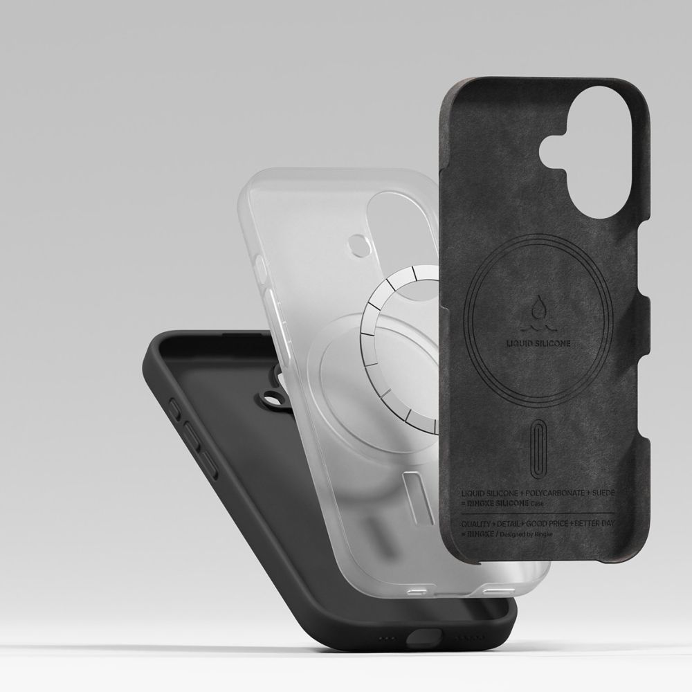 Ringke SILICONE MAGNETIC MAGSAFE - θήκη για Apple iPhone 17 - Μαύρο - Image 6