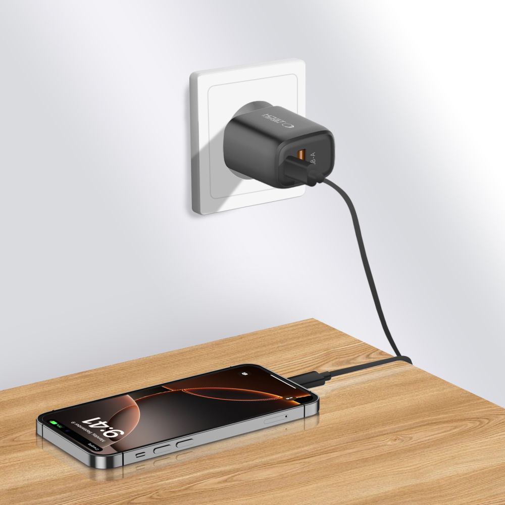 TECH-PROTECT NCA30 ΦΟΡΤΙΣΤΗΣ ΔΙΚΤΥΟΥ 2 ΘΥΡΩΝ PD 30W / QC3.0 ΜΑΥΡΟΣ - Image 6