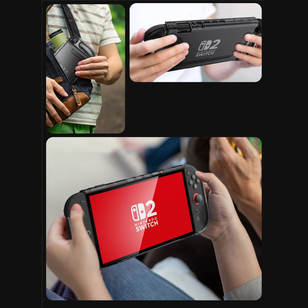 Θήκη SUPCASE Crystal για Nintendo Switch 2 Frost Black - Image 6