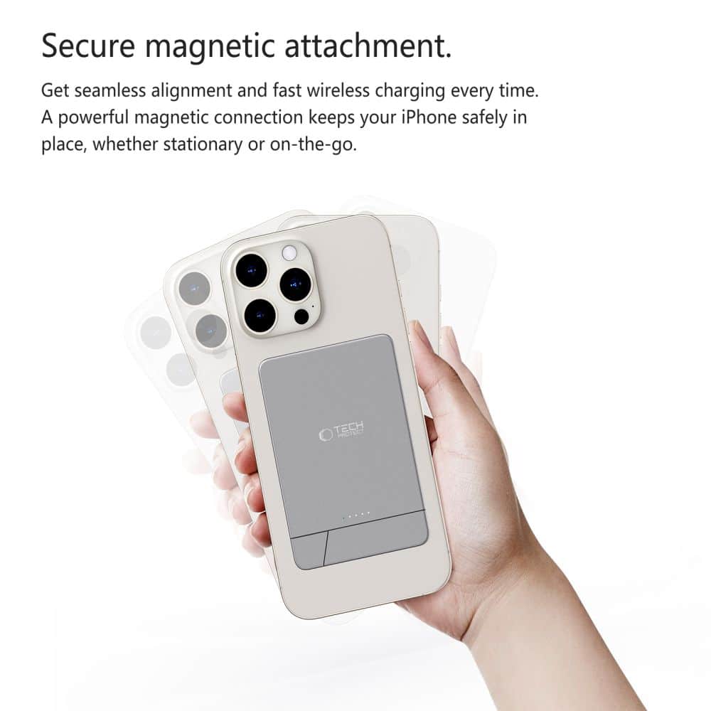 TECH-PROTECT PB14 LIFEMAG MAGSAFE POWER BANK 5000MAH ΧΩΡΙΣ ΓΚΡΙ - Image 6
