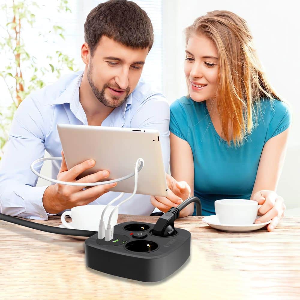 TECH-PROTECT PCS3X4 ΤΡΟΦΟΔΟΤΙΚΟ 2 USB & 2 TYPE-C & 3 ΠΡΙΖΕΣ 200CM ΜΑΥΡΟ - Image 6