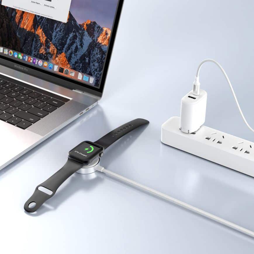 Tech-Protect MC02 UltraBoost Μαγνητικό Καλώδιο Φορτιστή 100cm για Apple Watch Λευκό - Image 3