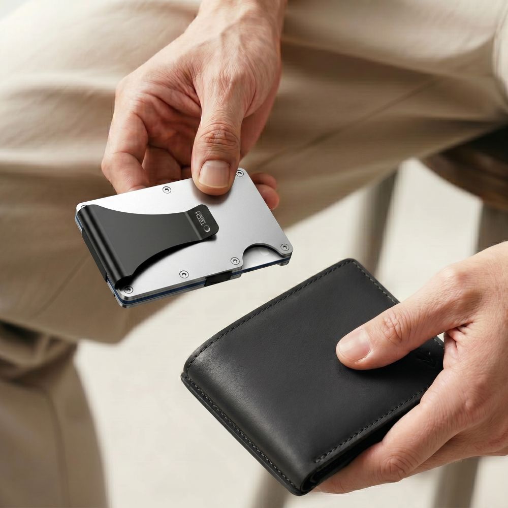 Πορτοφόλι με κάρτα RFID TECH-PROTECT THORN, ατσάλινο, ασημένιο - Image 6