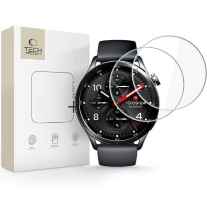 Σκληρυμένο γυαλί TECH-PROTECT GLASS FIT+ Συσκευασία 2 τεμαχίων Ρολογιών XIAOMI S5 (46 MM) Διαφανές