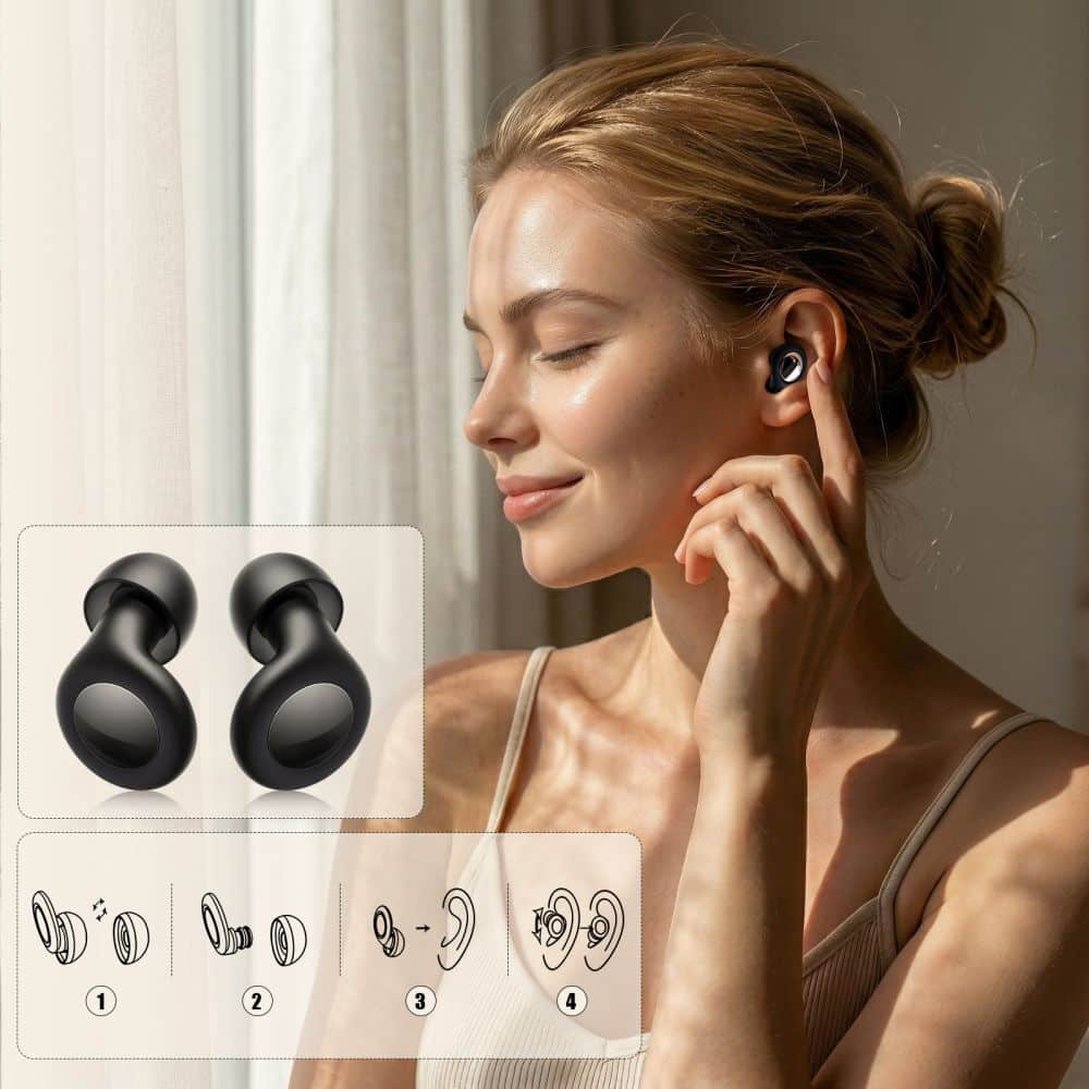 ΩΤΟΑΣΠΙΔΕΣ TECH-PROTECT QUIETFIT ΜΑΥΡΕΣ - Image 4