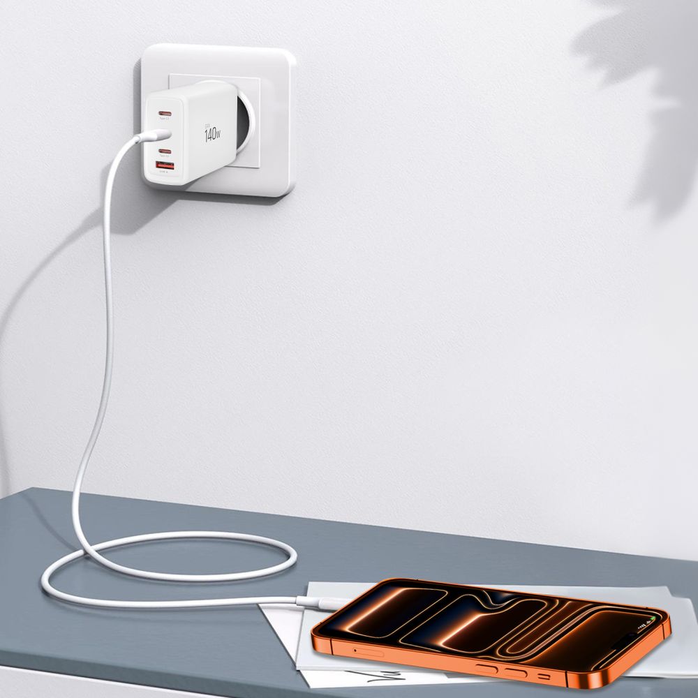TECH-PROTECT NC140W-GAN ΦΟΡΤΙΣΤΗΣ 4 ΘΥΡΩΝ PD 140W / QC3.0 ΛΕΥΚΟΣ - Image 7