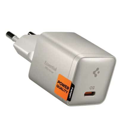 SPIGEN EE301EU ΒΑΣΙΚΟΣ ΦΟΡΤΙΣΤΗΣ ΔΙΚΤΥΟΥ 1 ΘΥΡΑΣ 30W ΦΥΣΙΚΟ ΤΙΤΑΝΙΟ