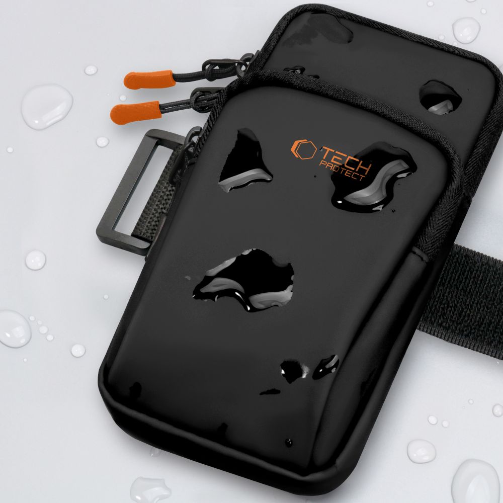 TECH-PROTECT M7 UNIVERSAL SPORT ΤΣΑΝΤΑΚΙ ΜΠΡΑΤΣΟΥ ΜΑΥΡΟ/ΠΟΡΤΟΚΑΛΙ - Image 7