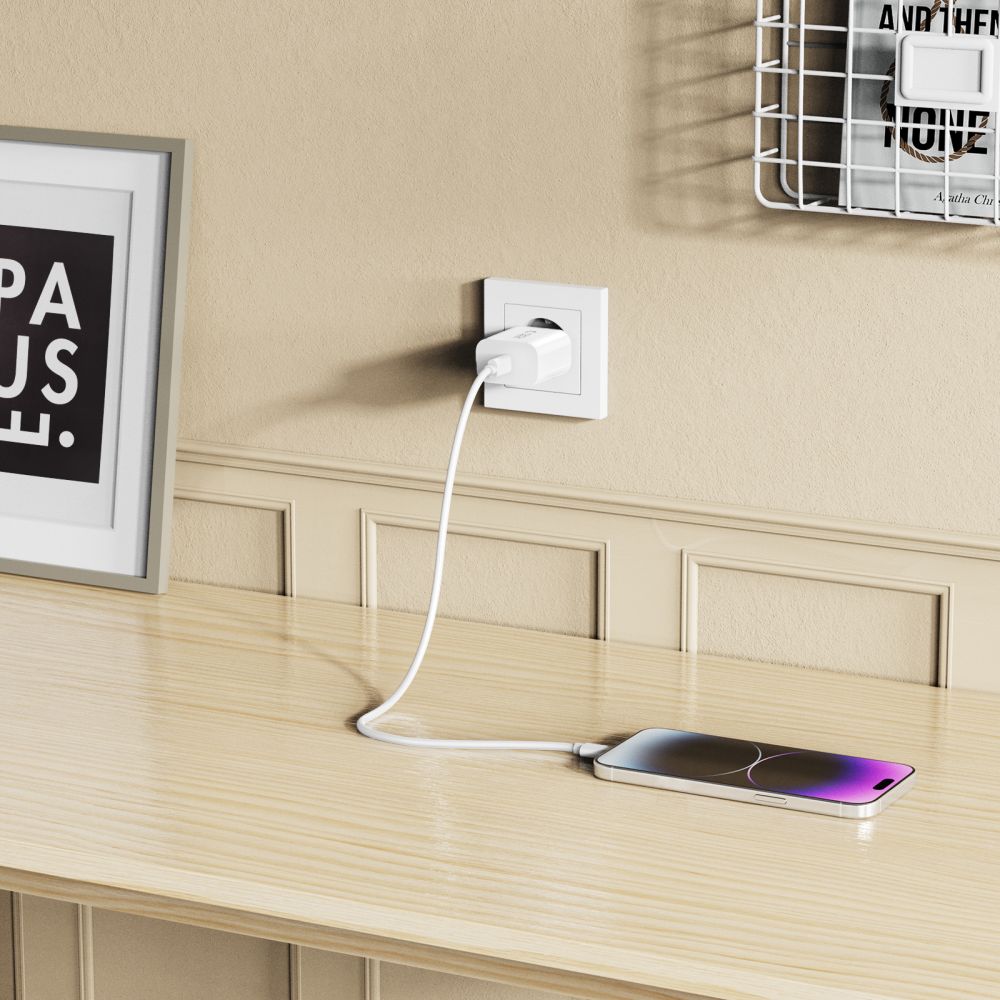 TECH-PROTECT NC20W ΦΟΡΤΙΣΤΗΣ 1 ΘΥΡΑΣ PD20W + ΚΑΛΩΔΙΟ LIGHTNING ΛΕΥΚΟ - Image 10