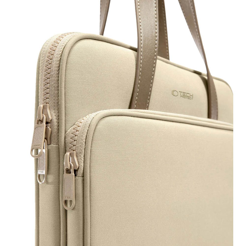 Τσάντα μεταφοράς Tech-Protect για laptop 13-14 Desert Beige - Image 7