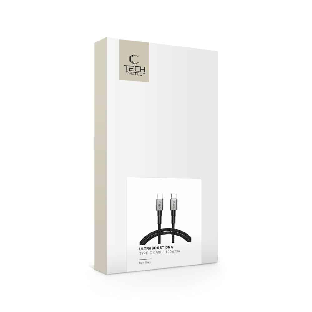 Καλώδιο Tech-Protect Ultraboost DNA Type-C PD 100W/5A 100cm Γκρι - Image 7