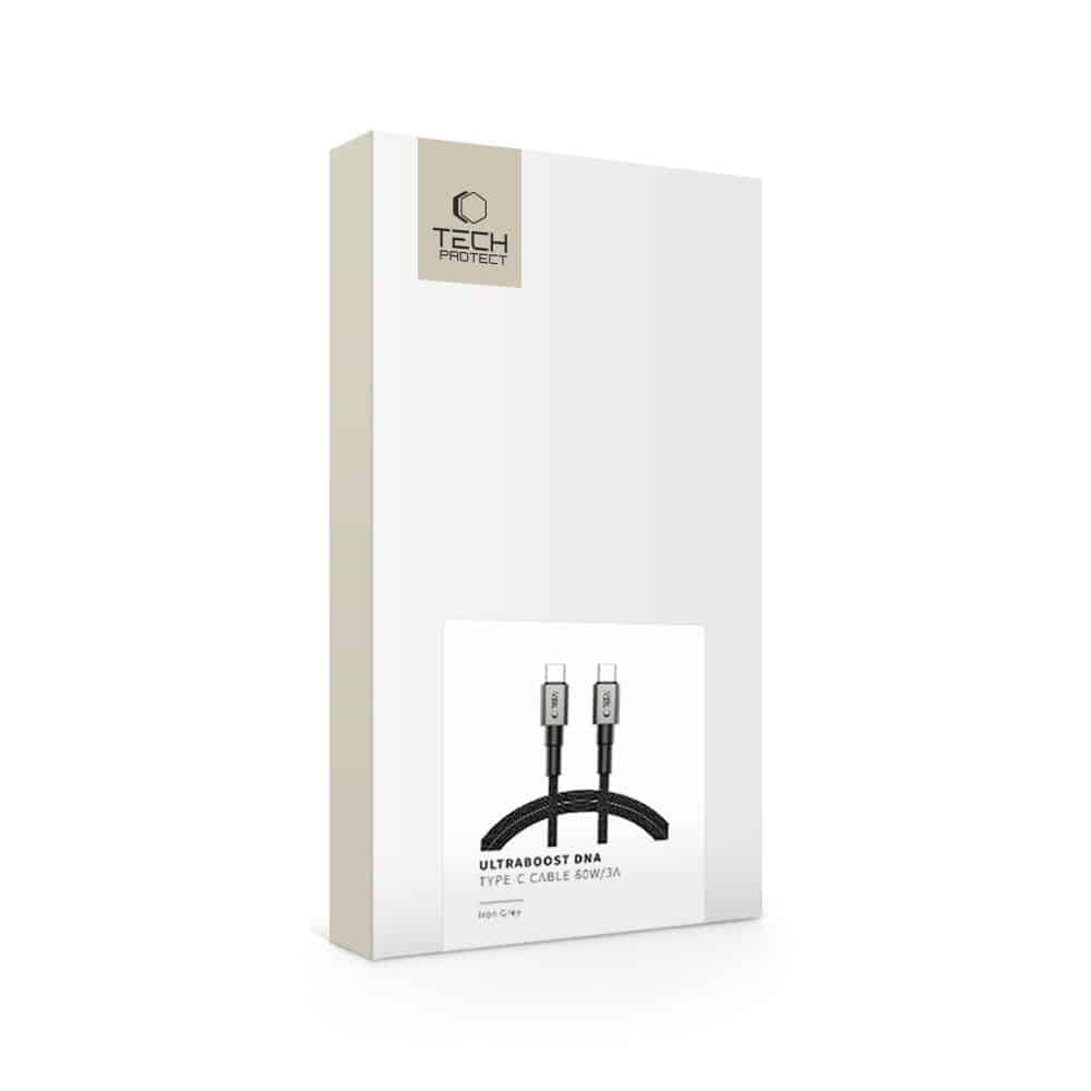 Καλώδιο Tech-Protect Ultraboost DNA Type-C PD 60W/3A 100cm Γκρι - Image 7