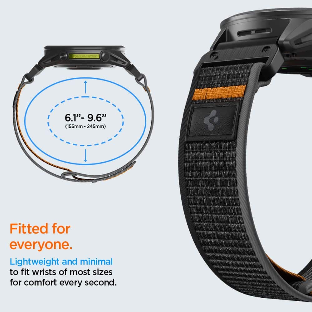 Ρολόι Spigen Athlex Air Garmin Quickfit 22 mm Active Μαύρο/Πορτοκαλί - Image 7