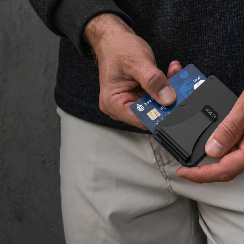 Πορτοφόλι με κάρτα RFID TECH-PROTECT THORN, μαύρο - Image 7